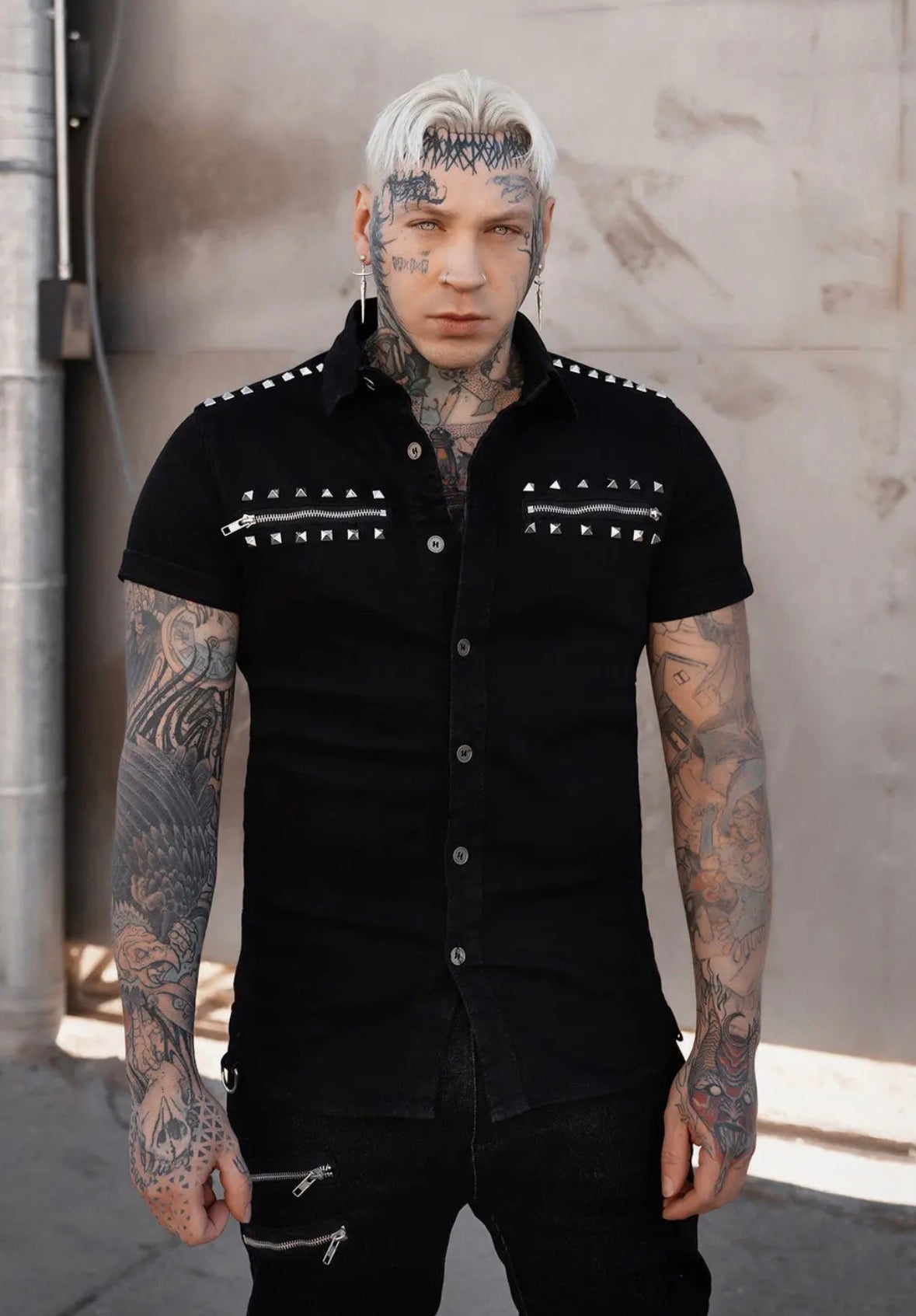 Shallow Grave Studded Shirt