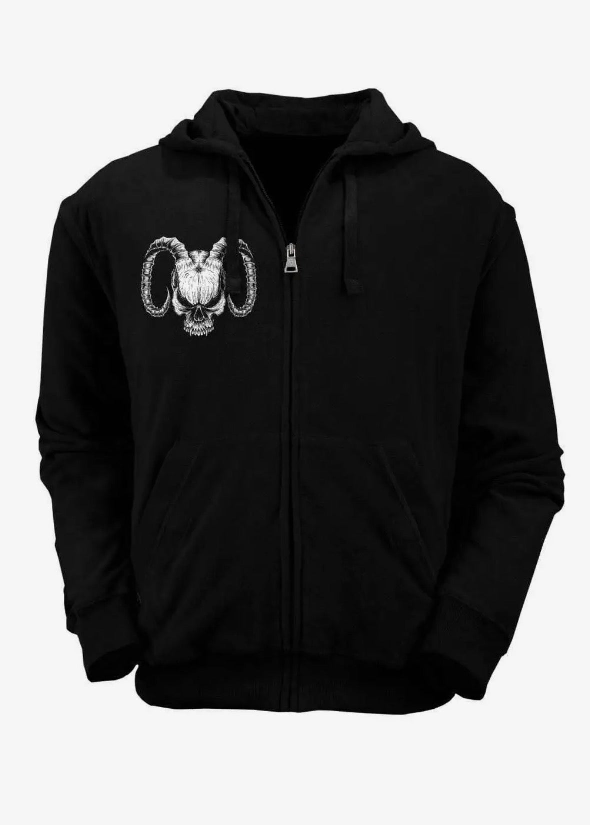 Demon Wings Ram Head Hoodie