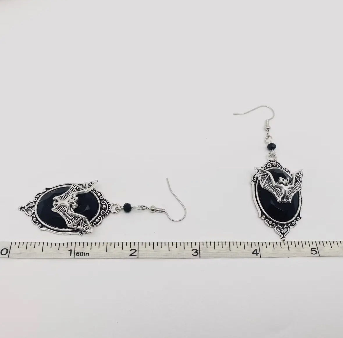 Gothic Bat Earrings