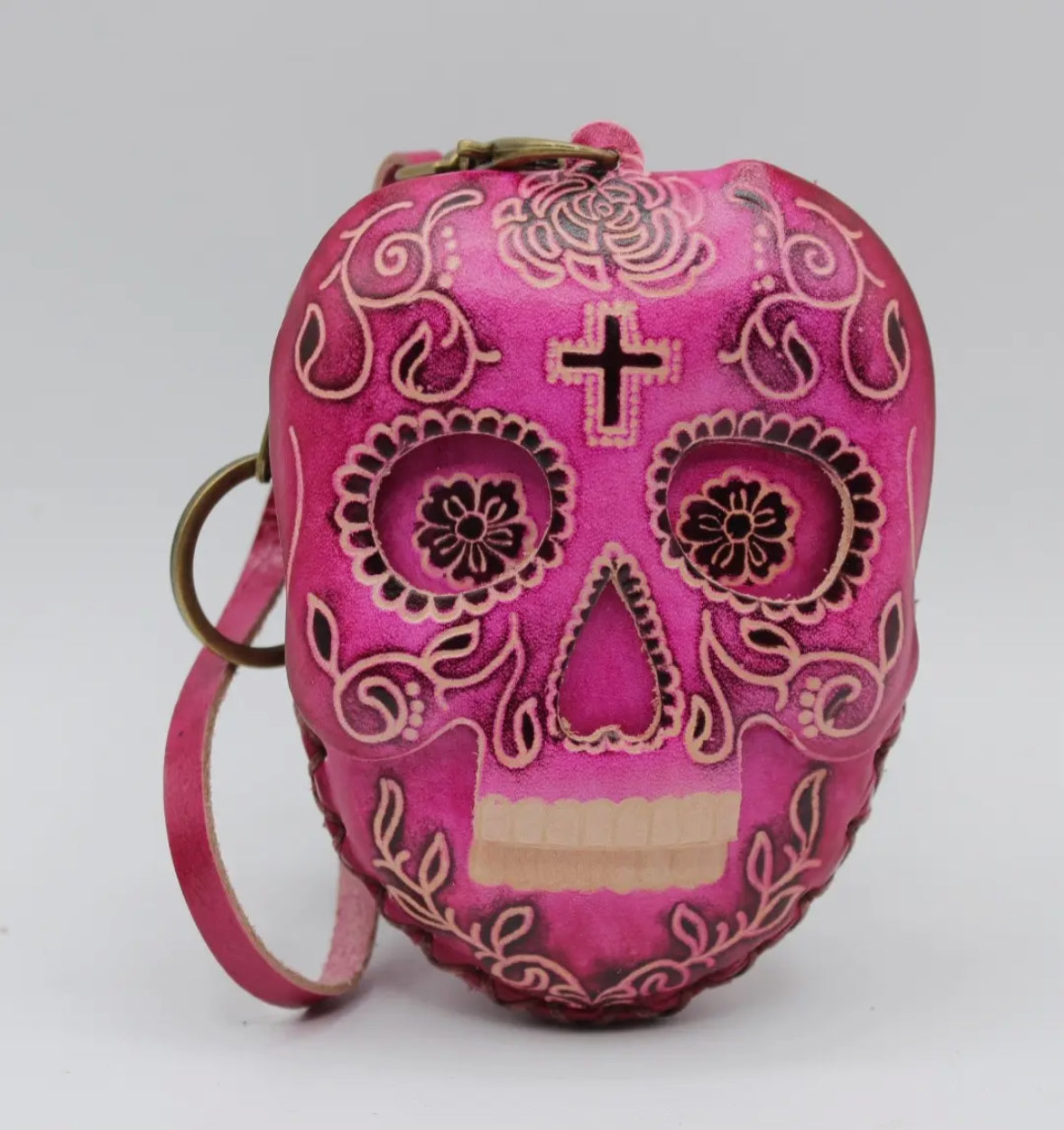Leather Skull Coin Purse