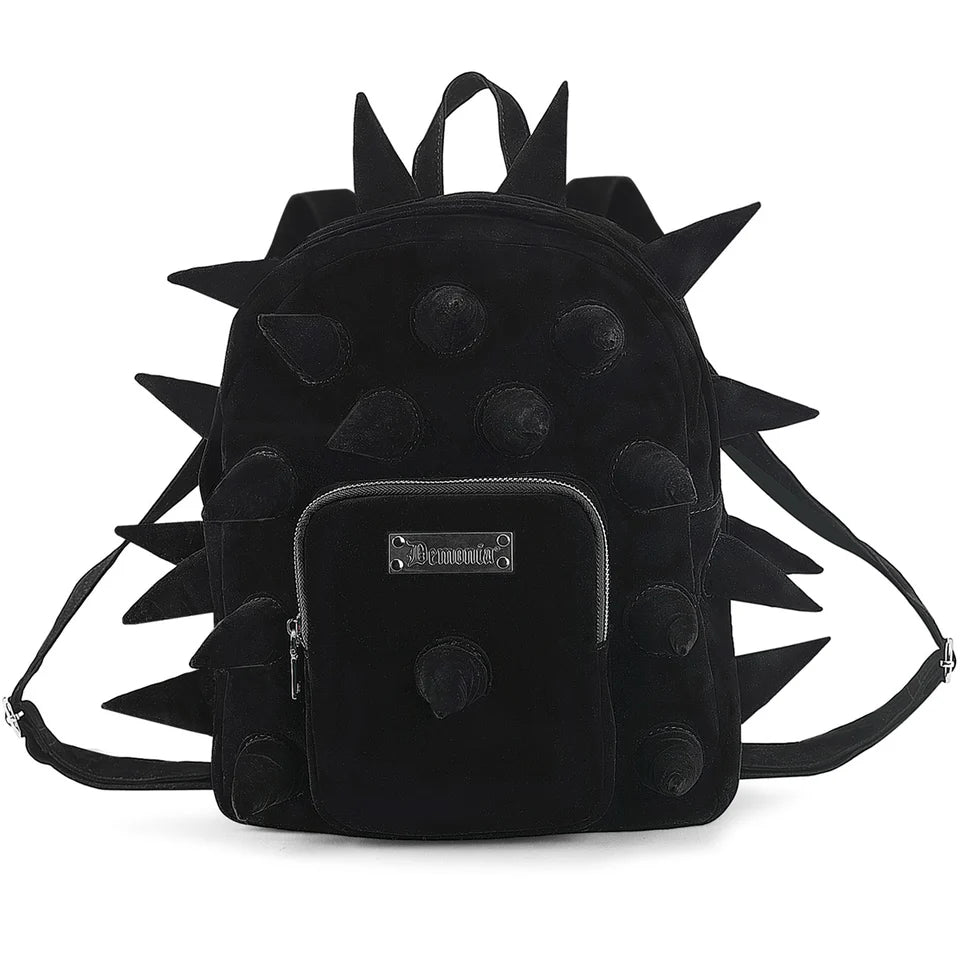 Demonia Velvet spike backpack