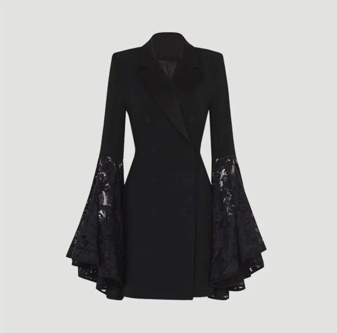 Lace Sleeve Blazer/Dress