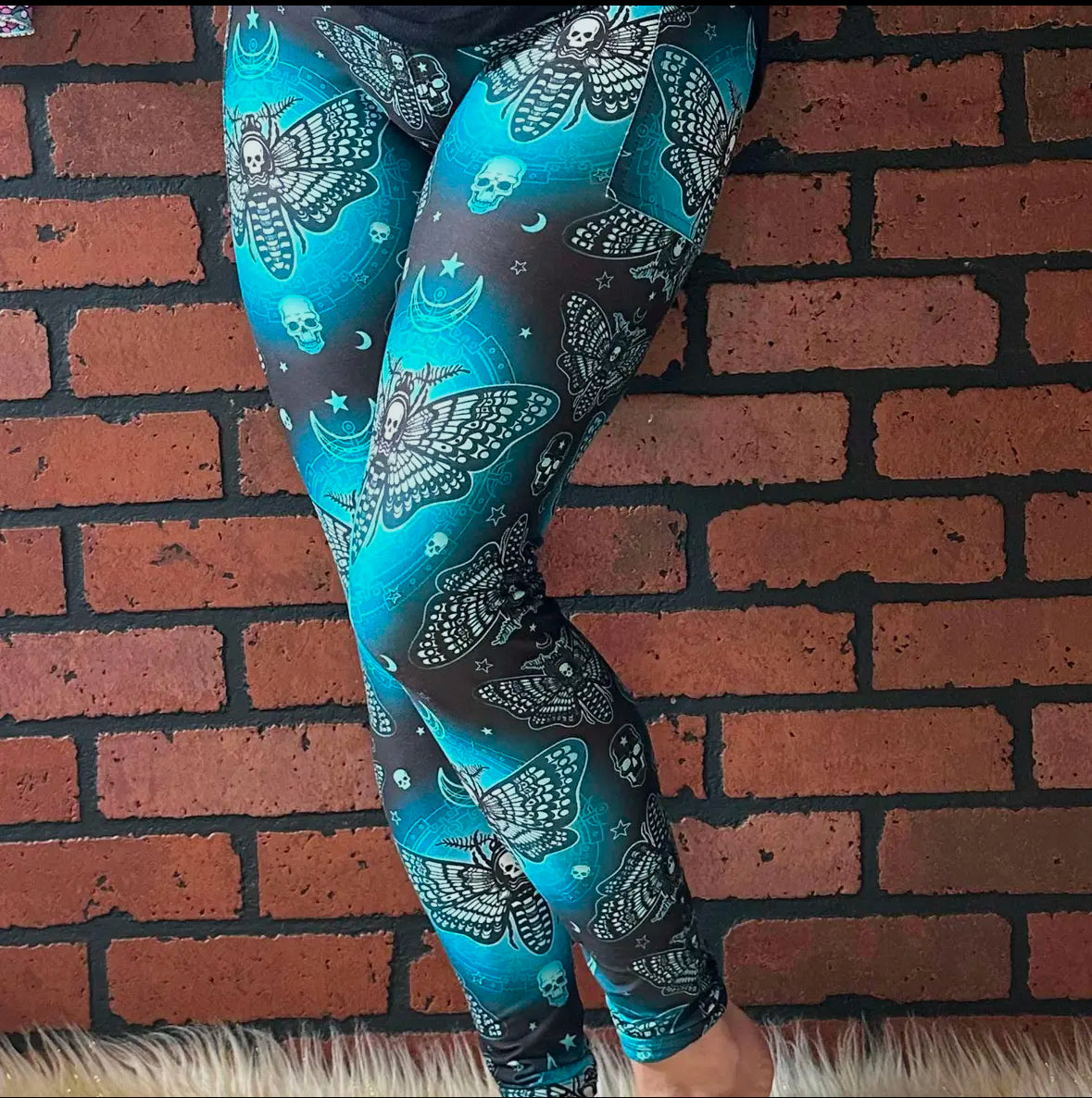 luna moth leggings