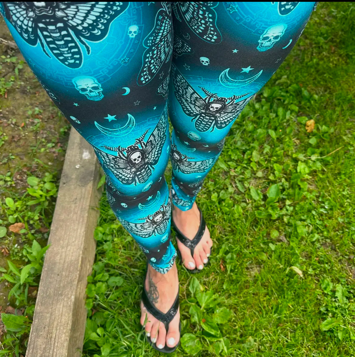 luna moth leggings