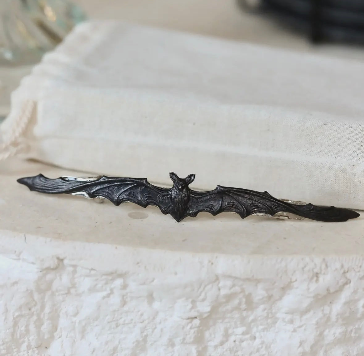 Bat Barrette Clip