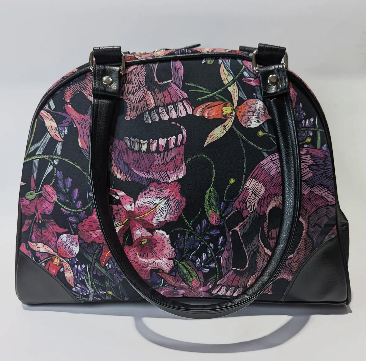 Skulls and Flowers Purse