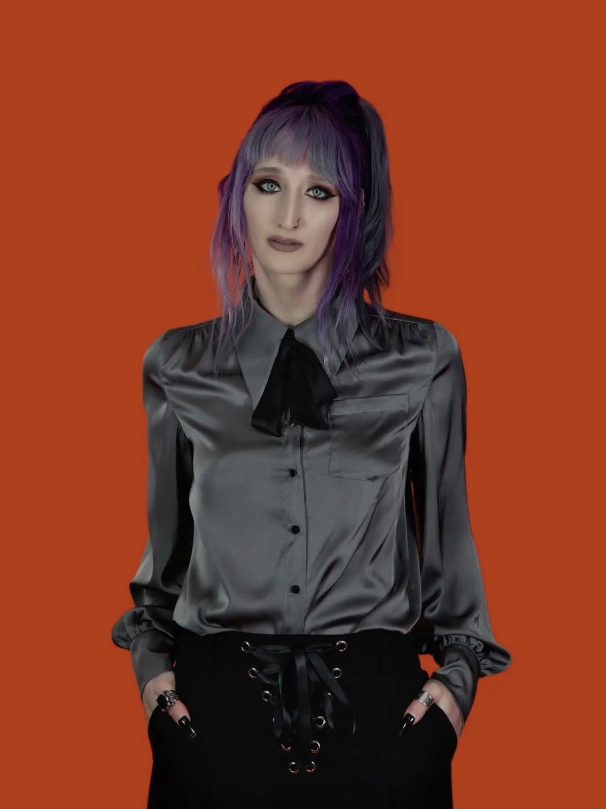 Silver Spectre Button Down