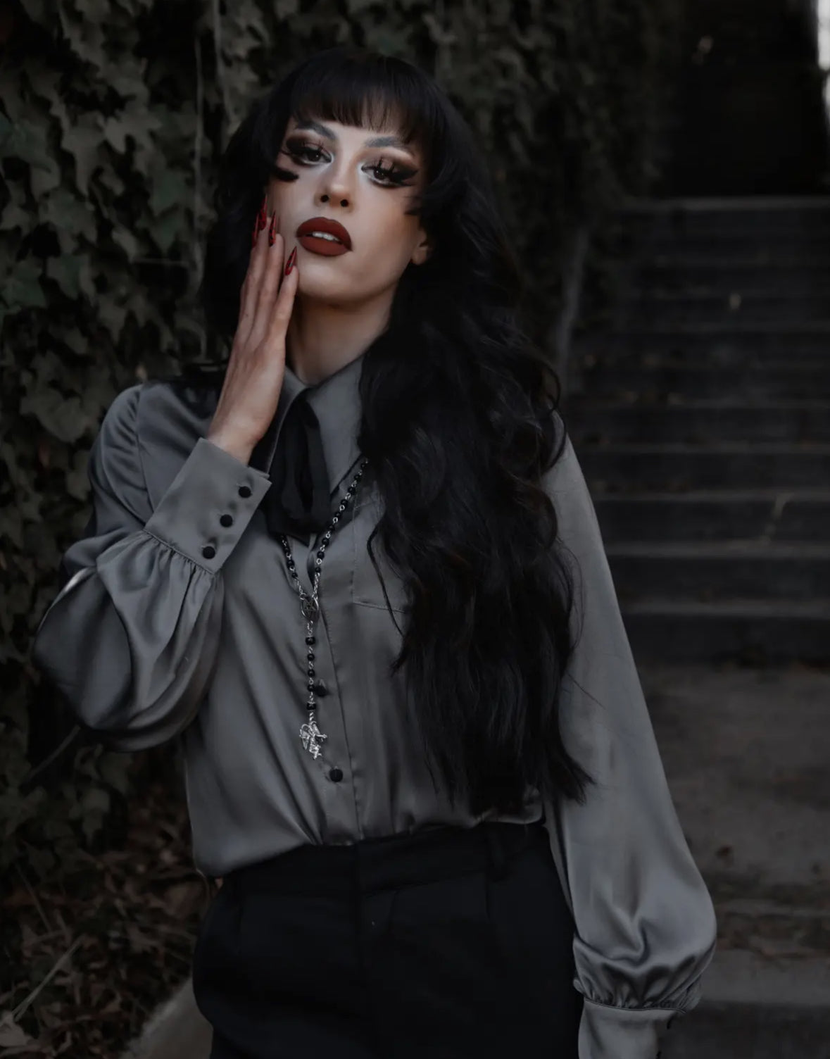 Silver Spectre Button Down
