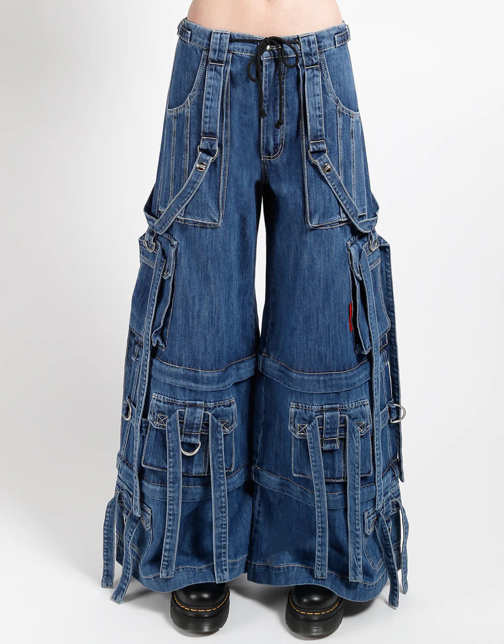 Denim Strap Zip off pant