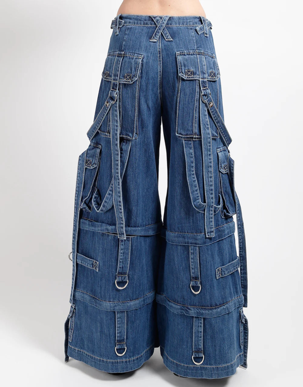 Denim Strap Zip off pant