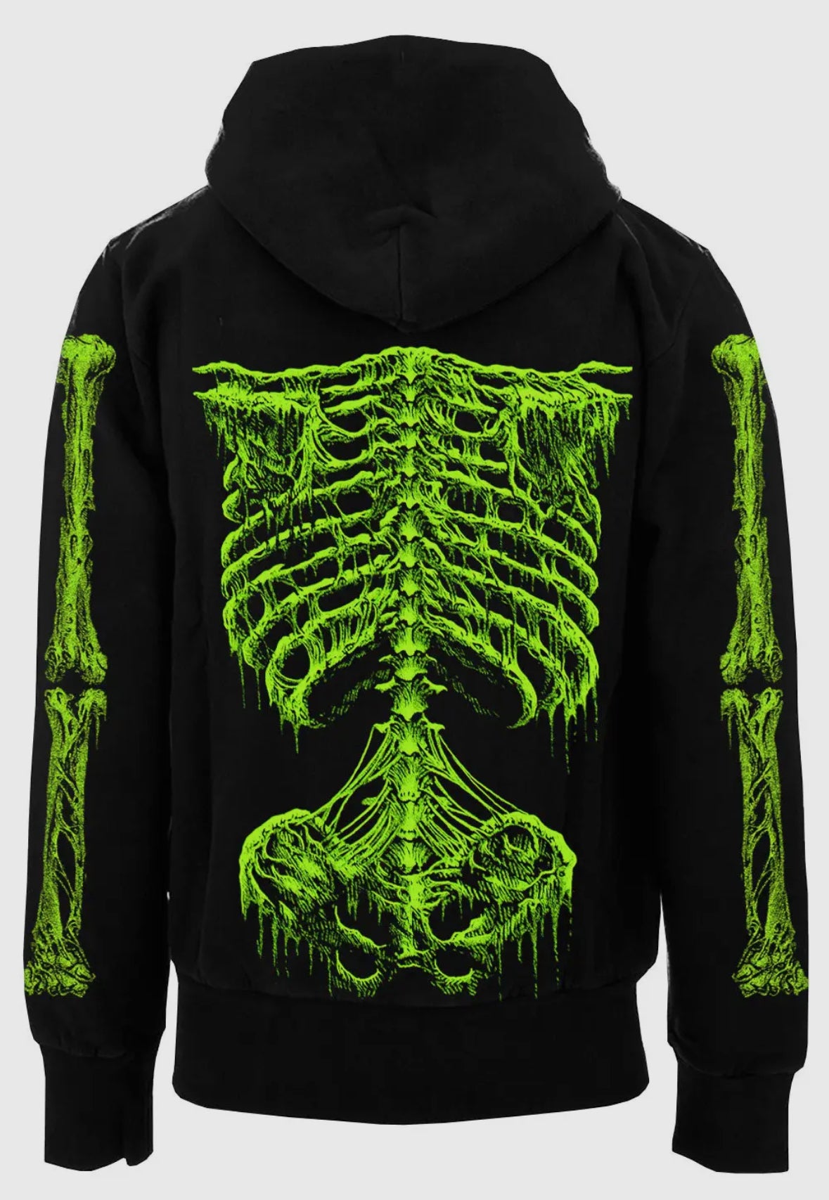 Zombie Rot Skeleton Zip up Hoodie