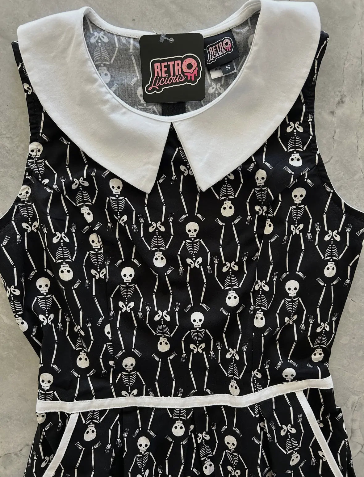 Skeleton Collared Dress