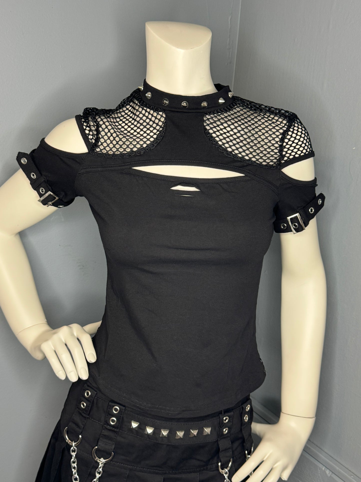 Buckle Mesh Shirt