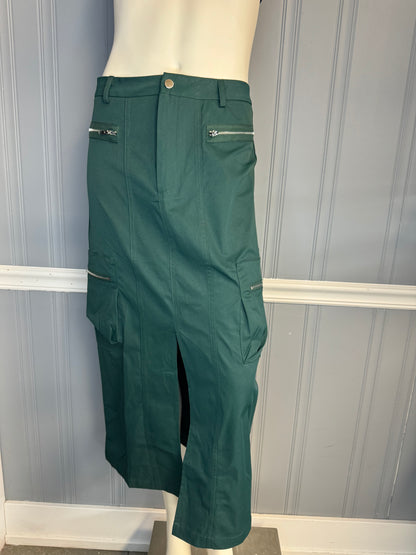 Green Cargo Skirt