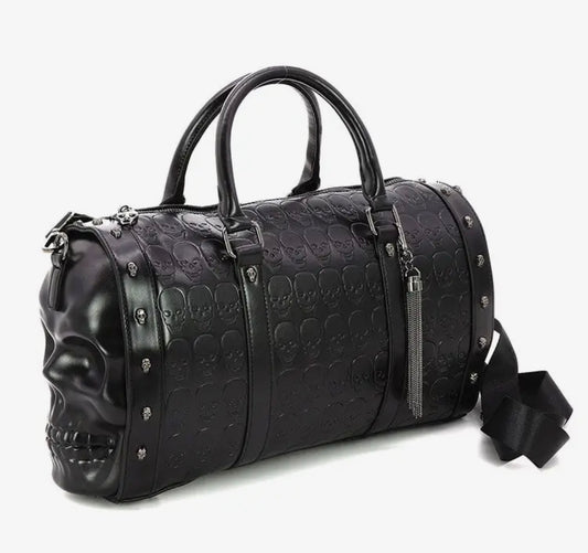Dual Skull Satchel Large