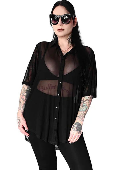 Short Sleeve Mesh Memphis Oversied
