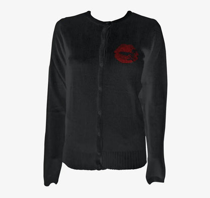 Red Kiss Of Death Cardigan