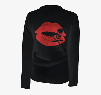 Red Kiss Of Death Cardigan