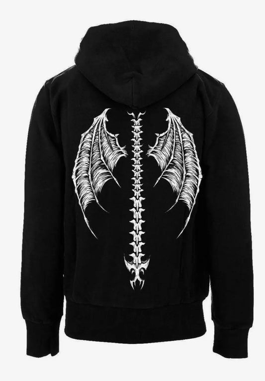 Demon Wings Ram Head Hoodie