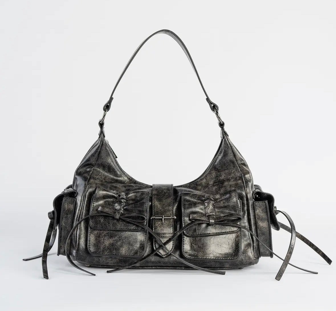 Obscura Bow Boho Bag Rustic Black