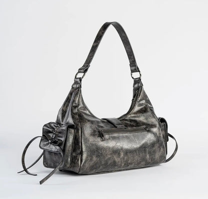 Obscura Bow Boho Bag Rustic Black