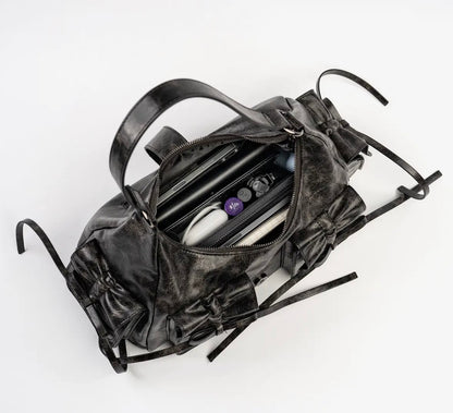 Obscura Bow Boho Bag Rustic Black