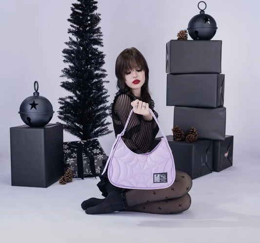 Lilac web Shoulder Bag