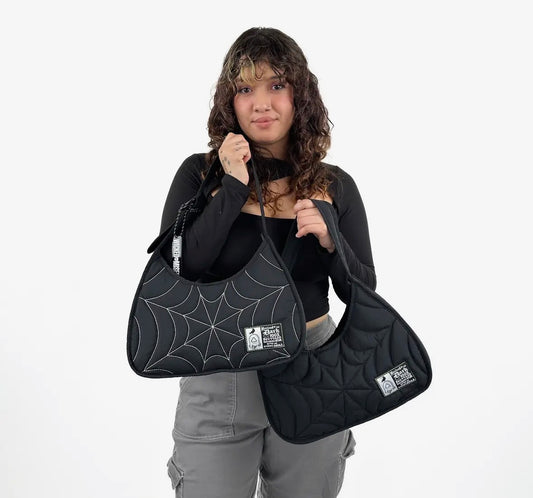 Black Web Shoulder Bag