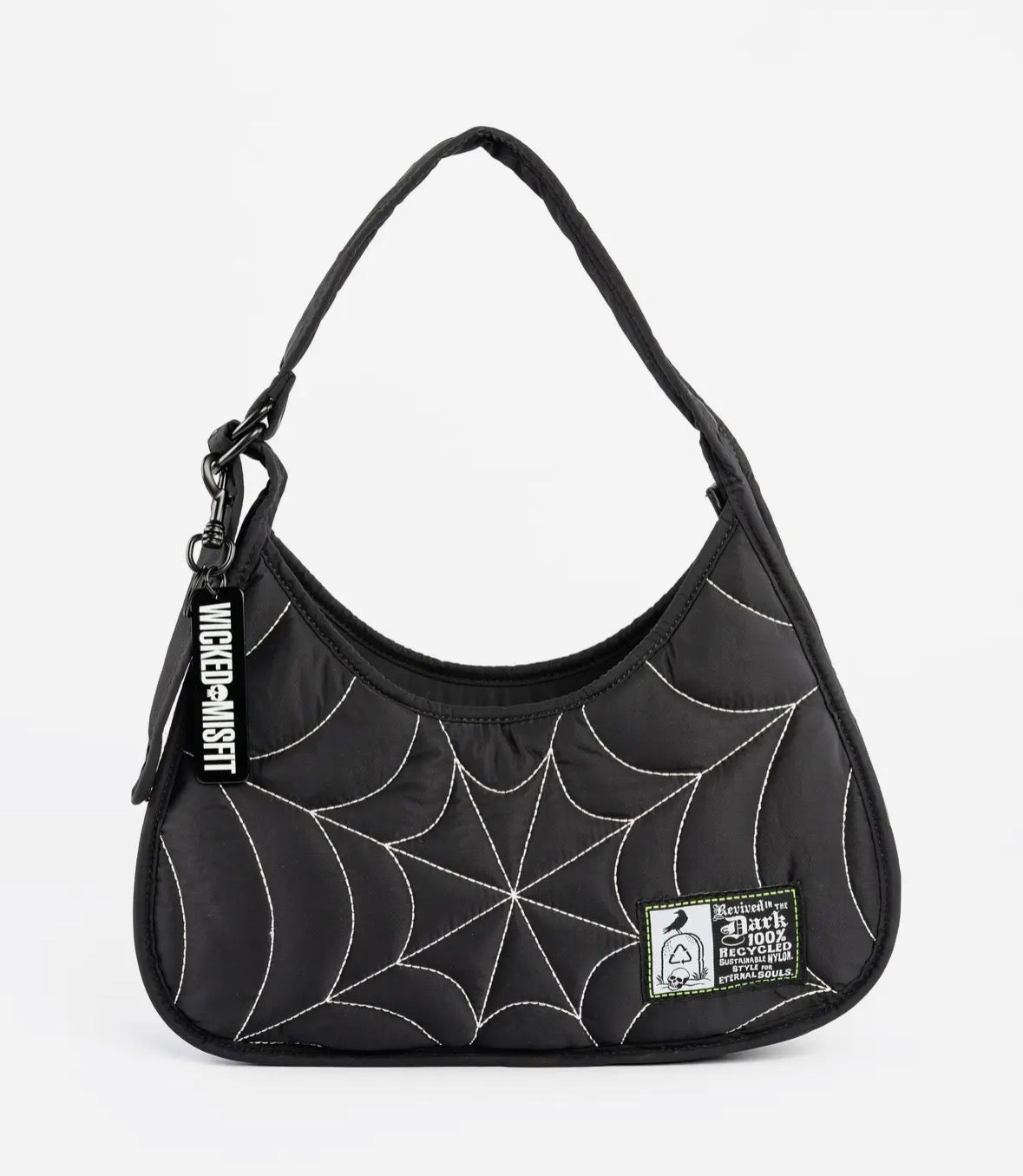 Black/White web Shoulder Bag