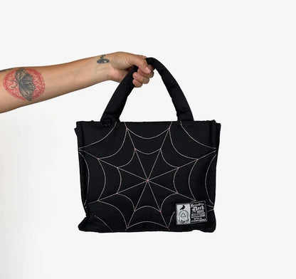 Spiderweb Puff Tote Pink