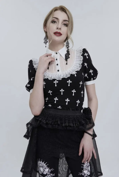 Victorian Cross Blouse