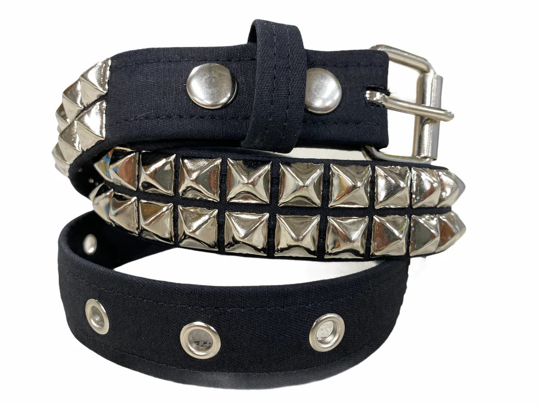 2row Canvas Studded Belt