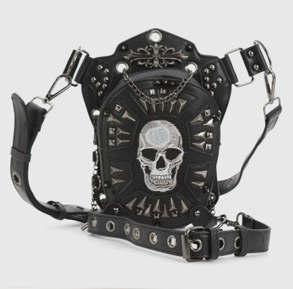 Convertible Skull Shoulder Bag/Waist Pack