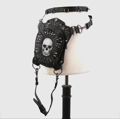 Convertible Skull Shoulder Bag/Waist Pack