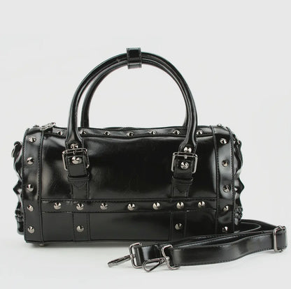 Dual Skull Satchel Bag