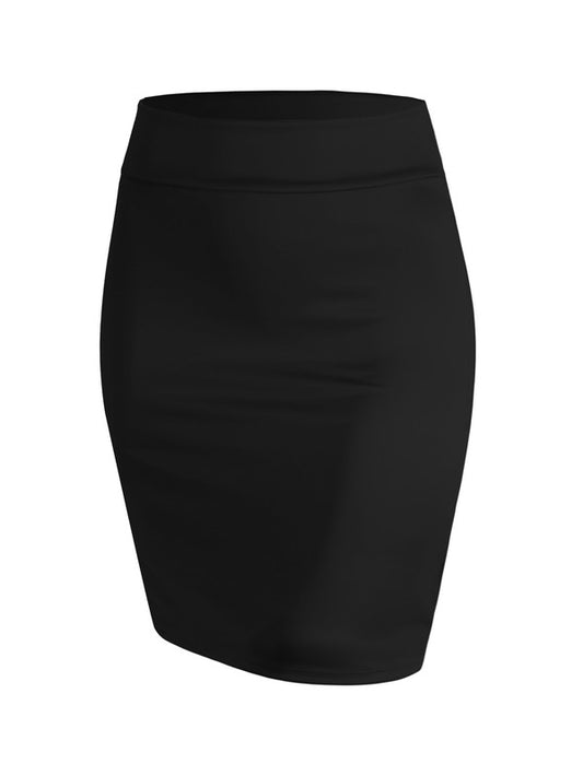 Mid Knee Pencil Blk