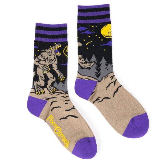 Evil Af Werewolf Socks