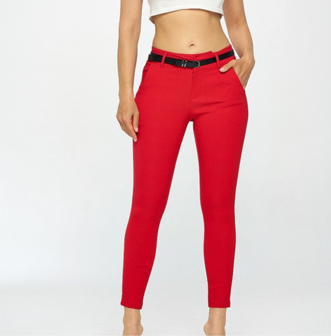 Ponte Pant~Red