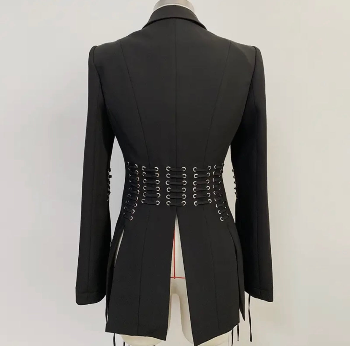 Metal Lace up Blazer