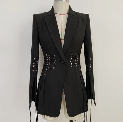 Metal Lace up Blazer