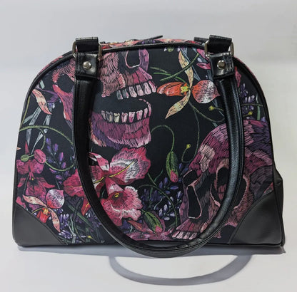 Skulls and Flowers Purse