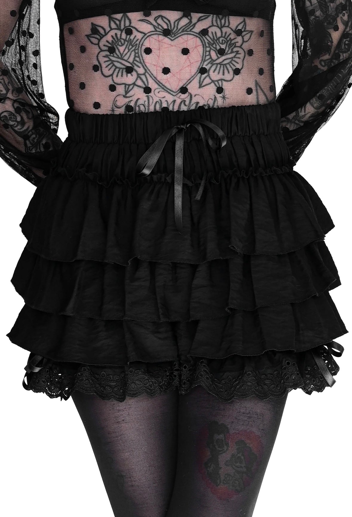 Black Ruffle Bloomers