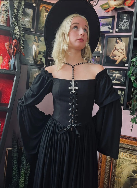 Lilith Dark Cottage Dress