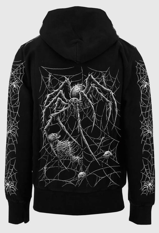 Death Spider zip up Hoodie