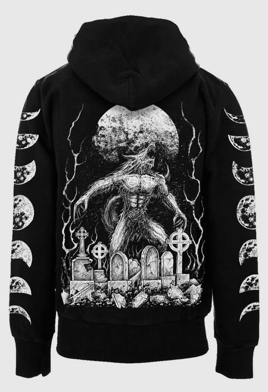 Howl At the Moon Werewolf Zip up Hoodie