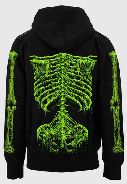 Zombie Rot Skeleton Zip up Hoodie