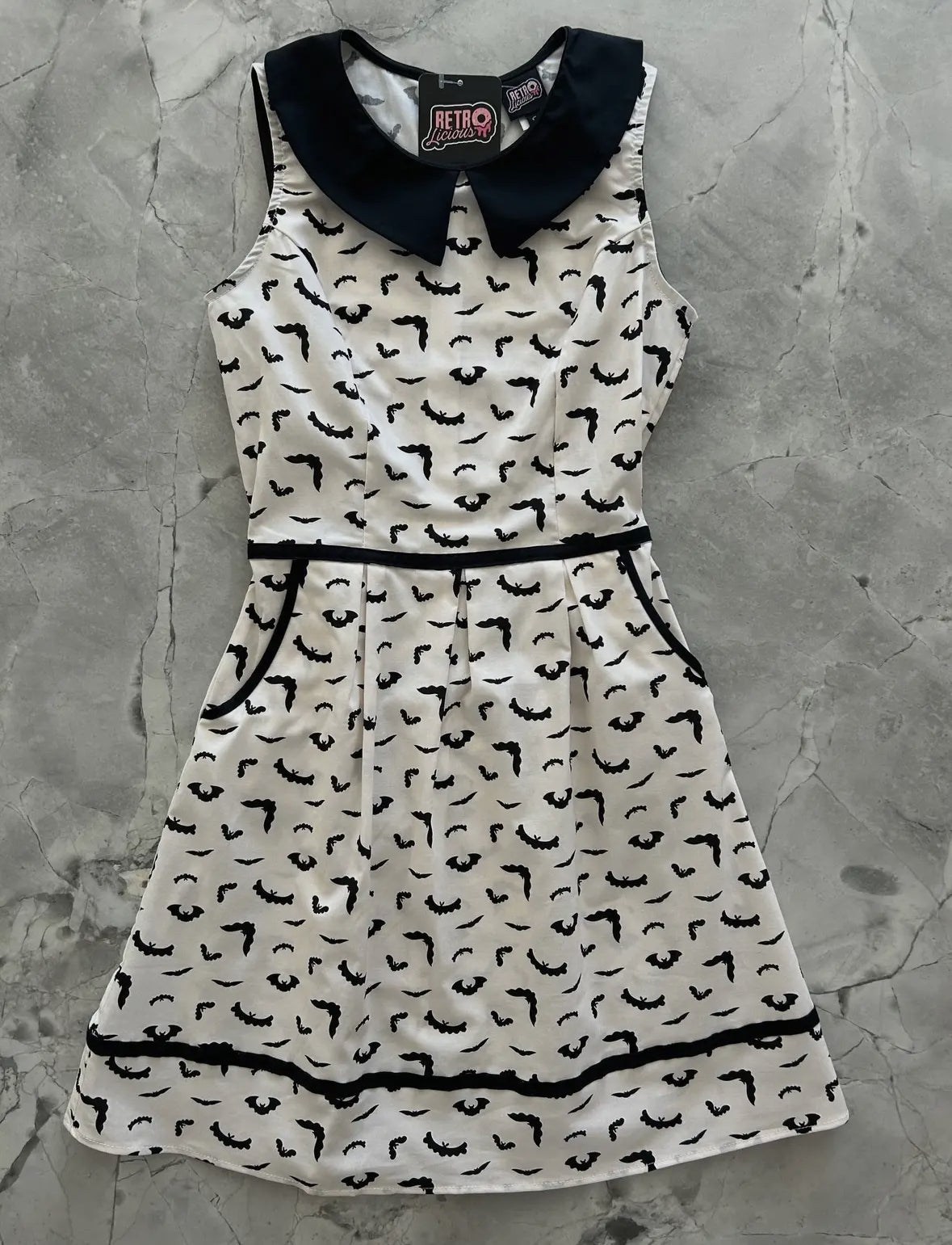 Bat Collared Dress
