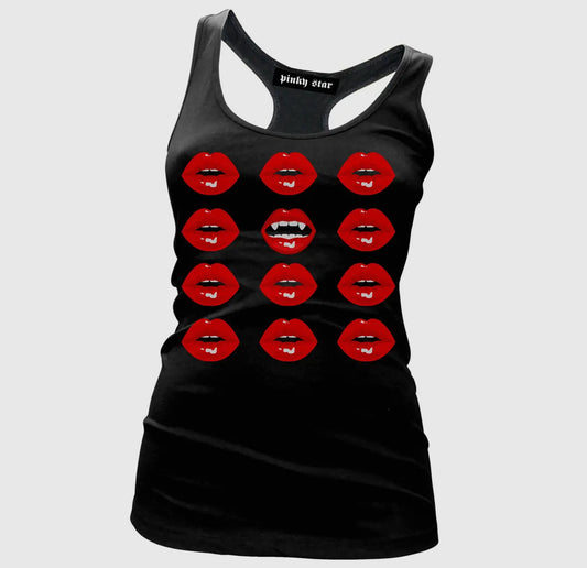 Vampire's Kiss Racer Tank